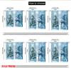 2pcs 2D flat printing Merry Christmas Curtain Cute Snowman Christmas Tree_f (2) Polyester Without Electricity Festive Holiday
