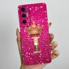 For Tecno Pova 3 6.9" Case Crown Letters Liquid SIlicone Soft TPU Phone Cases For Tecno Pova3 LF7n Camera Protection Back Cover