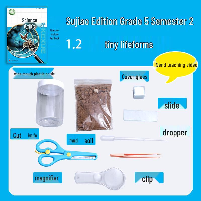 Sujiao 5th Grade Science Experiment Kit: Microscopic Life Forms