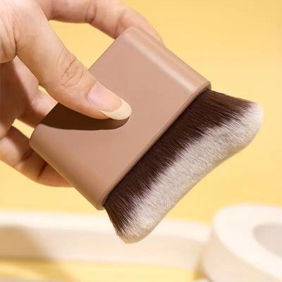 1 PEZZO Pennello Multifunzionale Ondulato per Trucco Base Pennello per il Corpo Peli Morbidi Pennello Grande Piatto Pennello per Fard Strumento di Bellezza