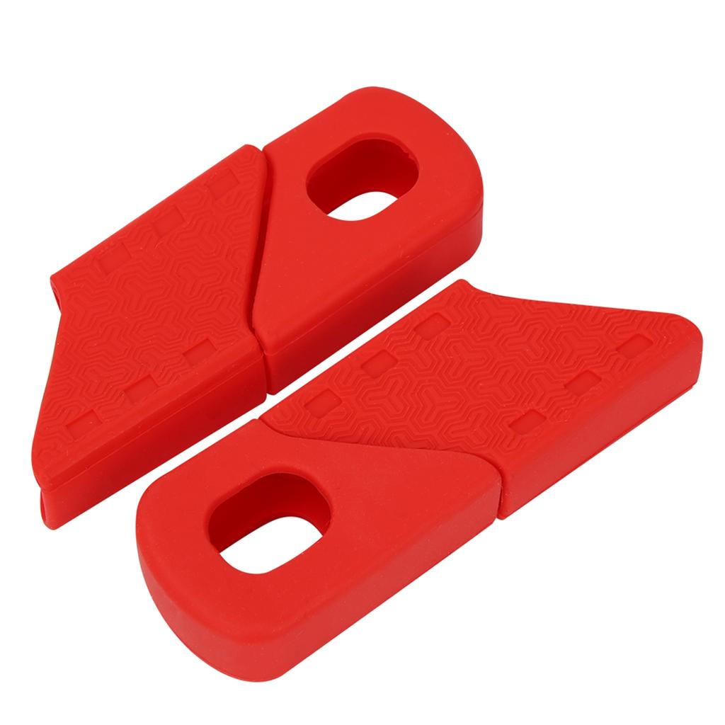 4PCS Silicone Bike Crank Sleeve Arm Boots Protector Accessory (Red)