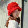 Czapka dziergana dla kobiet na jesień i zimę Modna i wszechstronna Gruba i pluszowa czapka dziergana Ciepła czapka rybaka