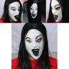 Female Ghost Mask Latex Costume Accessory For Horror Themed Events