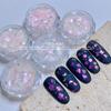 Iridescent Mermaid Nail Art Glitter & Stickers: Butterfly, Star, Irregular Shapes