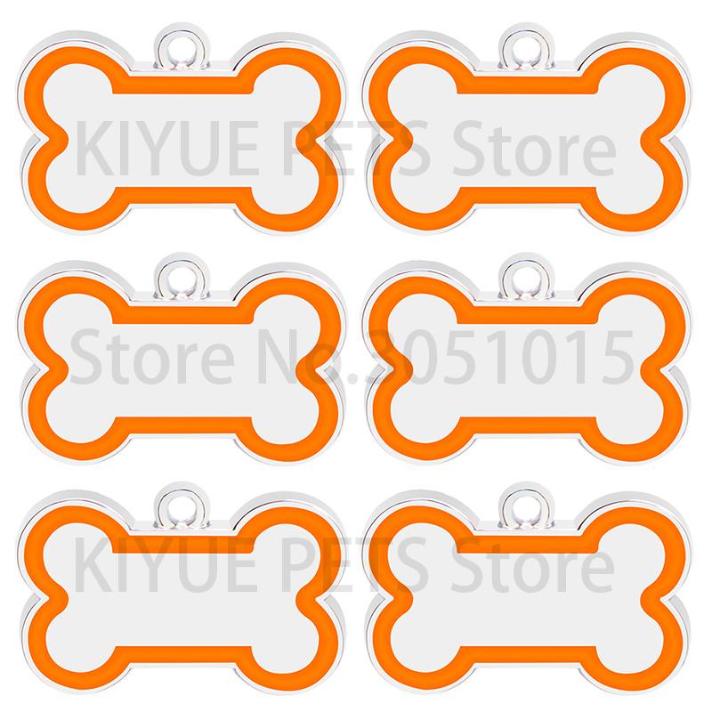 Wholesale 20Pcs Bone Dog ID Tag For Dogs Anti-lost Dog Tag Engraved Pet Name Phone Number ID Tags NamePlate Pendant