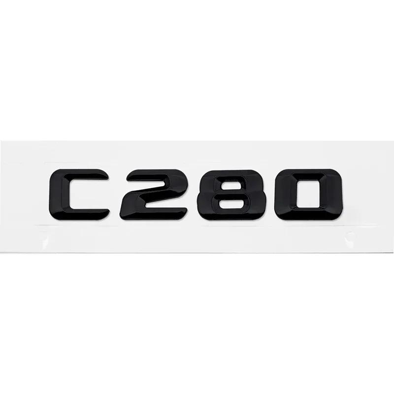 Alloy ABS Car Letter Stickers Rear Trunk Badge for Mercedes Benz C Class C240 C250 C260 C280 C300 C320 C350 C400 C500 Emblem RV1