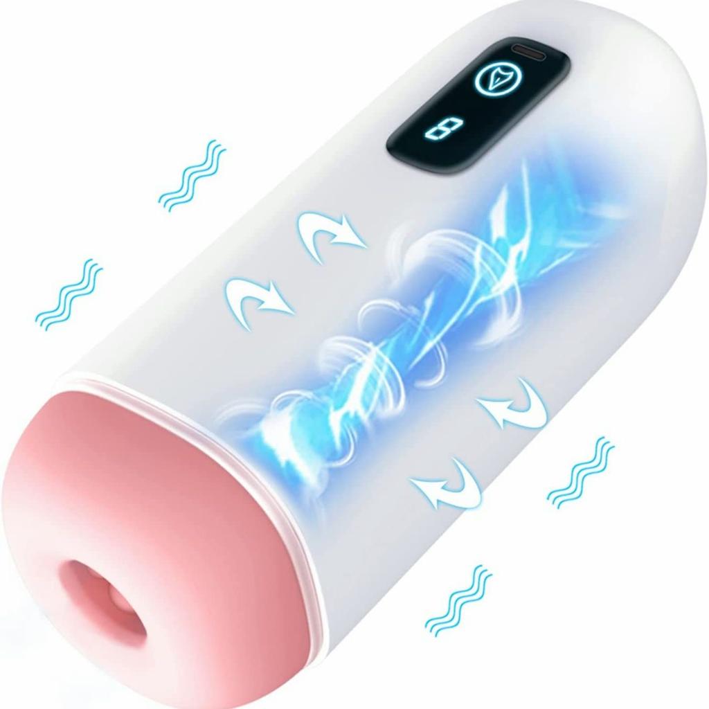 New Automatic Male Masturbator Cup 8 Speeds Shock Vibration Penis Real Blowjob Machine Digital Pussy Sex Toys for Man Masturbation