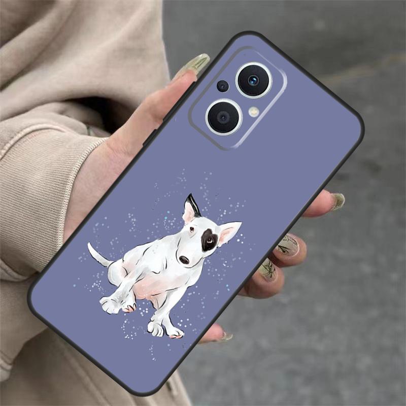 English Bull Terrier Dog Case For OPPO Reno 7 8 Lite 10 11 12 13 14 Pro 8T 12F 13F 14F OPPO Find X8 X6 X9 Pro Cover