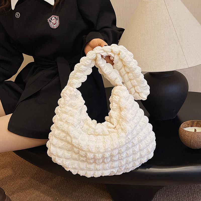 Damska torba na ramię Cloud Bubbles z miękkiego nylonu, duża pojemność, torebka, swobodna torba typu shopper