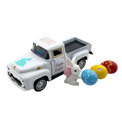 Easter Truck With Eggs Metal Vintage Farm Pickup Decor Easter Decorations Farmhouse Tabletop Tiered Tray Christmas Ornament Set