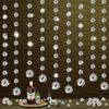 3D Mirror Disco Ball String Garland Banner Wall Background Hanging for 90s Music Disco Theme Birthday Wedding Party Decoration