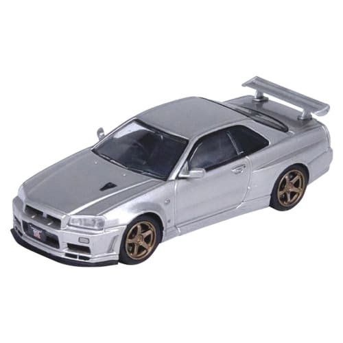 Inno Models 1/64 Nissan Skyline GT-R (R34) V-Spec II Silver Finished Product