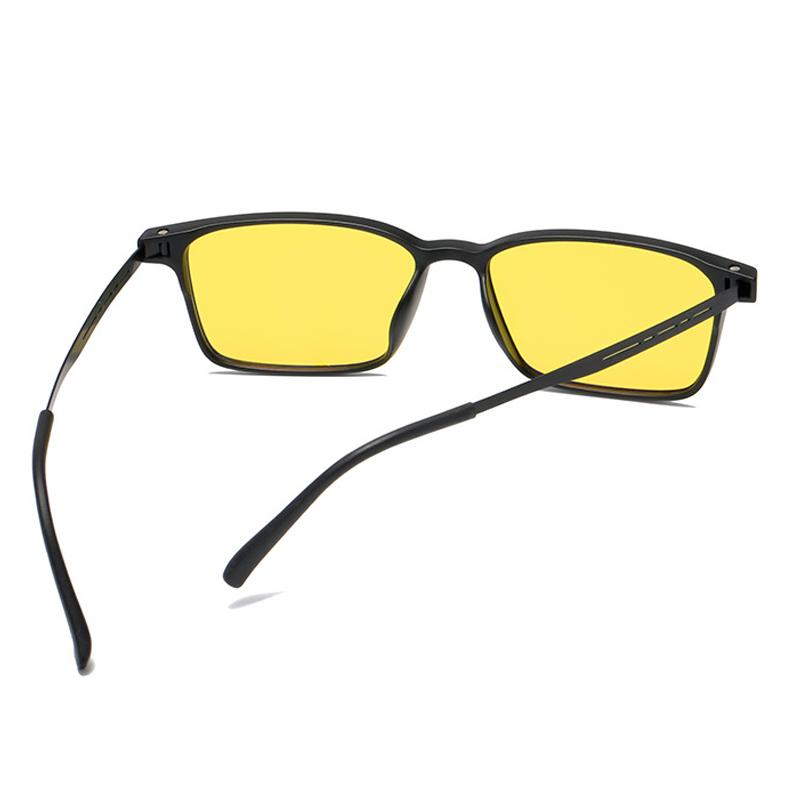 Outdoor TR90 Night Vision Glasses Men Women Classic Blue Light Blocking Optical Spectacle Eyeglasses Trendy UV400 Sunglasses