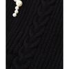 Jill by Jill Stuart Pearl Cable Knit Ecru Sweater, Women's,