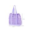 Mesh Drawstring Tote Bag Quick Dry Durable Large Capacity Multipurpose Handbag for Gym Swimming Beach Outdoor Hiking Use