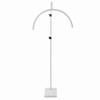 22in 36W Half Moon Light with Phone Clip Adjustable LED Standing Beauty Lamp for Video Recording