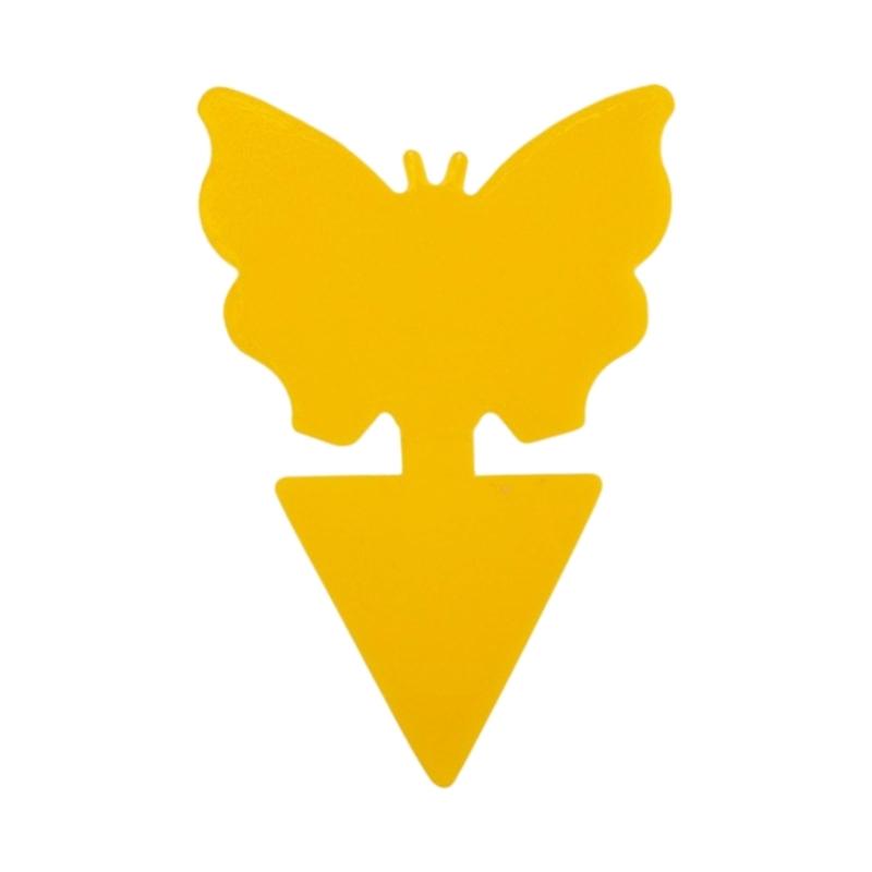 

Pack of 10 Flying Insect Traps for Plant Effective Against Gnats and Flies Safe for Home Use Lovely Shape Designs Thickened