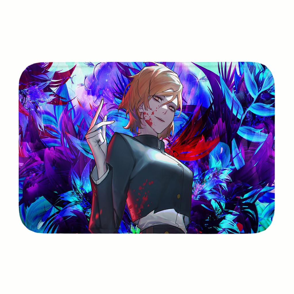 Jujutsu Kaisen Doormat Gojo Satoru Foot Mat Room Mats Bedroom Rug Home and Decoration Motorcycle Carpet for Kitchen Non-slip Pad