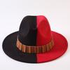 Popular European and American Classic Double-color Wide-brimmed Top Hat Men's and Women's Fashion OL Style Cowboy Hat Jazz Hat