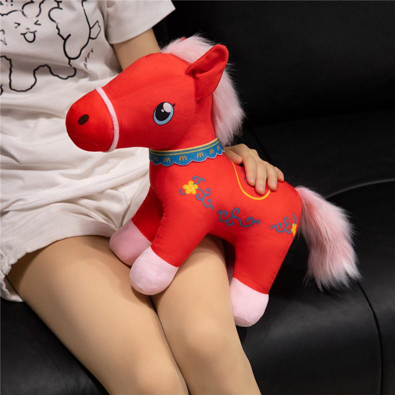 Multicolor Wind Horse Plush Toy Figure