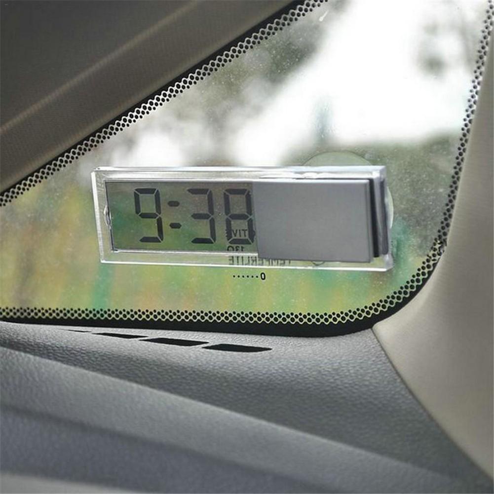 Car Car Electronic Clock ABS Material LCD Digital Display