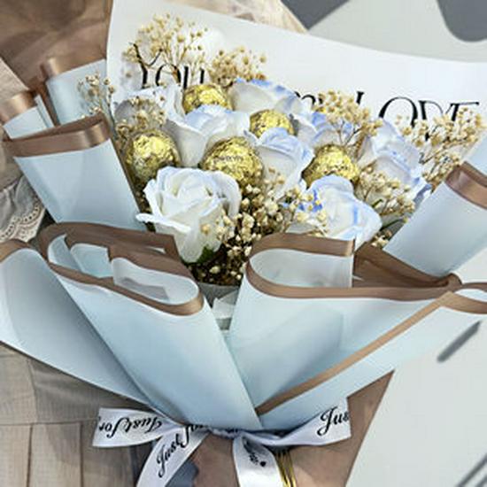 High-End Preserved Rose Soap Bouquet - Perfect Valentine’s or Birthday Gift for Girls