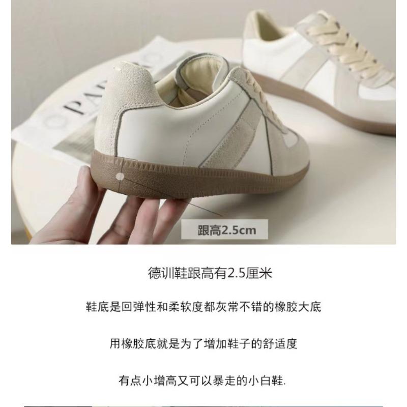 Men S Genuine Leather Thick Sole Low Top Casual Sneakers