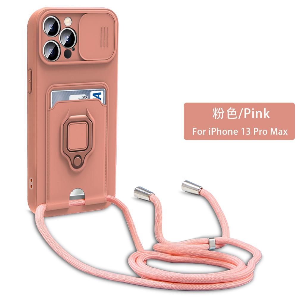 Applicable To Transsion INFINIX note40Pro Card Mobile Phone Case HOT50 Push Window POVA6 Bracket Lanyard Cover