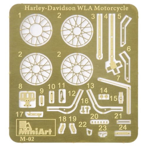 Miniart 1/35 scale US Army Motorcycle with WLA Rifleman plastic model
