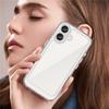 WANLONFENG MF2 Series For iPhone 16 Case TPU Acrylic Clear Phone Cover with 2Pcs Tempered Glass Film