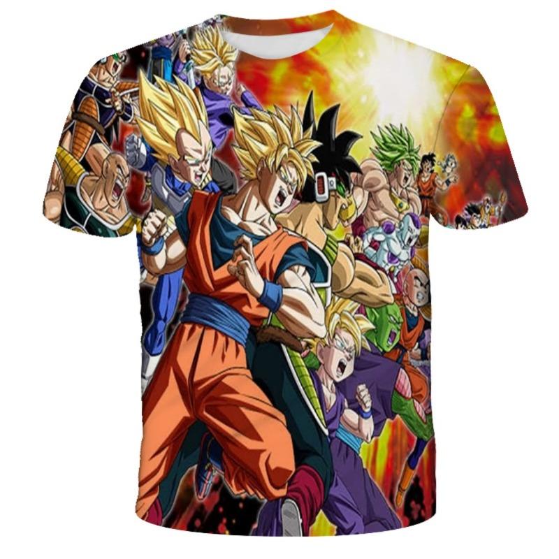 Dragon Ball Super Son Goku All Forms 3D Print T-Shirt Men Women Kids Anime Fans Streetwear Graphic Tee Summer Casual Tops