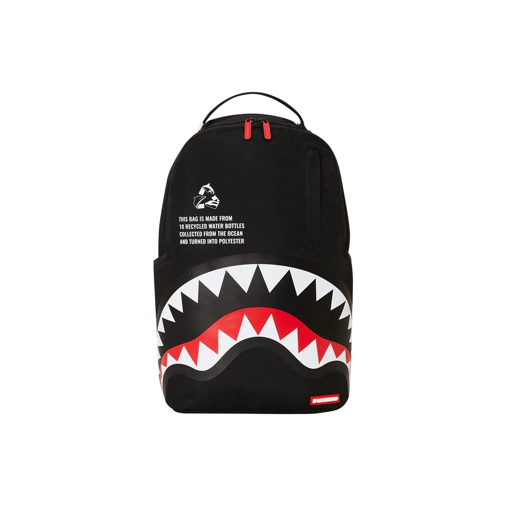 New SPRAYGROUND Shark Mouth PVC Backpacks Black/Red W1035712