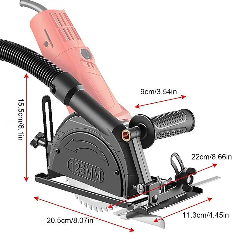 Hand Angle Grinder Converter To Cutter Adjustable 40mm Depth Grinder Bracket To Cutting Woodworking Table Tool with Guide Ruler