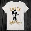 Chuck Berry Legendary Retro TShirt  Iconic Guitar and Signature Casual TShirt Couple Cotton Loosefitting Streetwear Shirt
