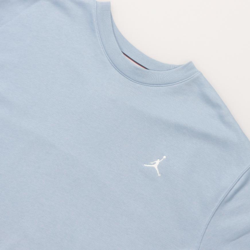 Jordan Essentials Solid Crew Neck Sweatshirt Men Tops Blue Gray FQ1865-436