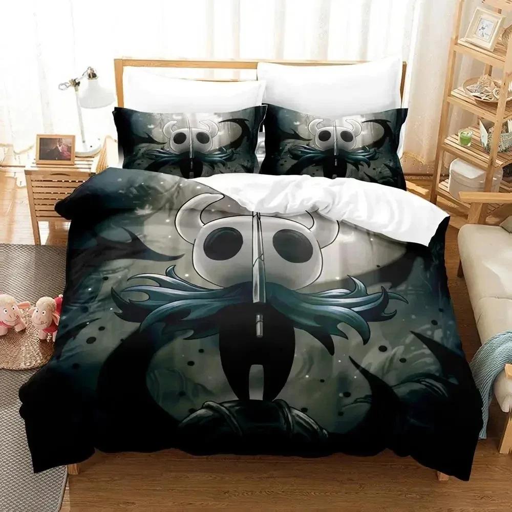 

Anime Game Holow Knight Beding Set Soft Duvet Cover Bed Linen Set Comfortable Quilt Cover Pilowcase Warm Comforter king Quen Sized Dimensions Young 120*200cm Single