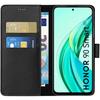 Coque - Phonillico - Honor 90 Smart 5G - Portefeuille Noir - Semi-rigide - Effet Cuir