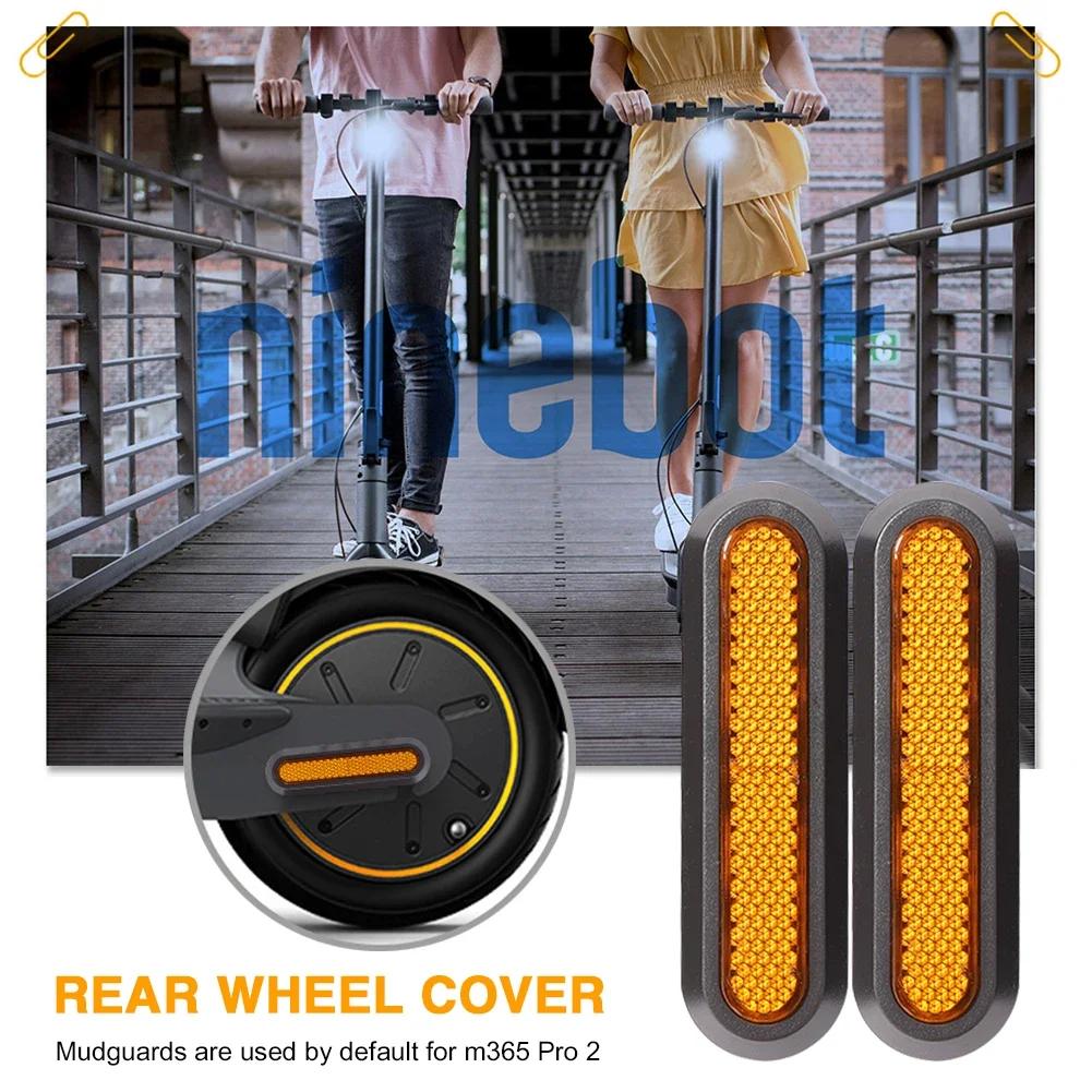 Radabdeckung Schutzschale für Xiaomi Elektroroller Pro 2/M365 Pro Sicherheitsreflektierendes Rohr Nachtreflektor Rollerzubehör