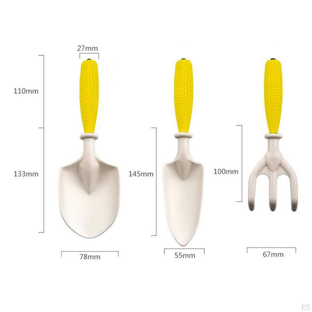 3-teiliges Gartenwerkzeug-Set für Kinder, Strandspielzeug, kompakt, Geschenk für Jungen und Mädchen, Garten-Handwerkzeug