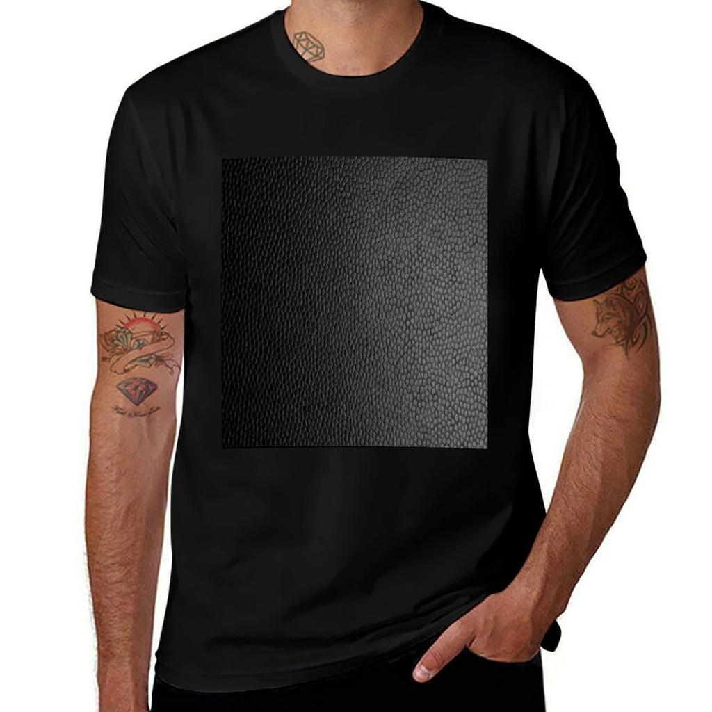 Black Leather Pattern Tshirt T Shirt Custom Print Tshirt