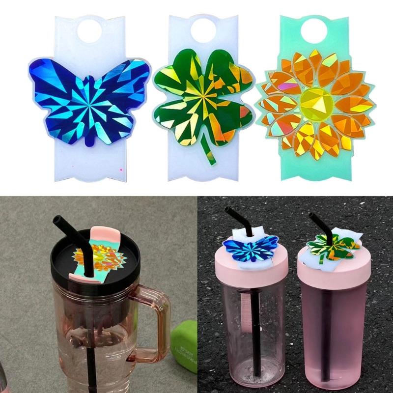 Personalize Your Cup with this Silicone Name Plate Mold DIY Cup Lid Customizations for Tumbler Keychain Molds with Hole