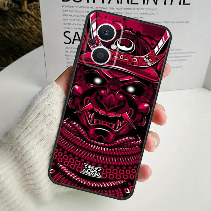Samurai Mask Demon Phone Case For OPPO Reno 8 7 Lite 8T 11 12 13 14 14F 10 Pro OPPO Find X8 X6 X5 X9 Pro Cover