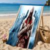 Assass Warrior Beach Towel, Microfiber Beach Towel, Perfect For Pool, Beach, Travel, Home Decor Beach Party Fan gifts