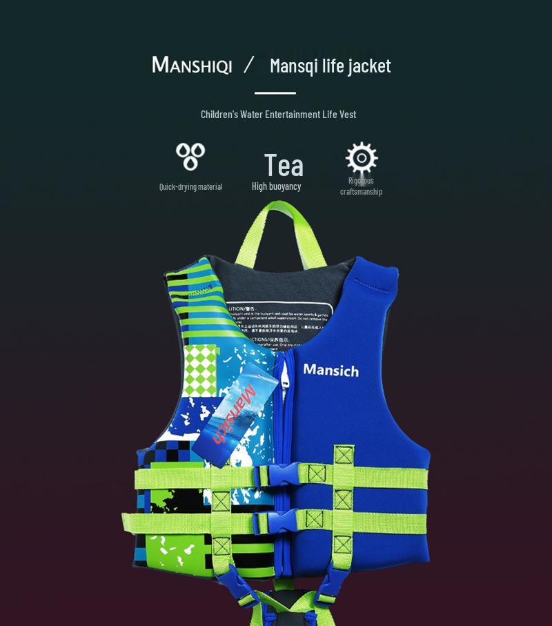 Children's High-Buoyancy Anti-Drowning Life Vest for Summer Rafting