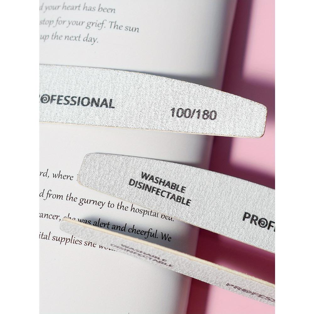 10-Piece Half Moon Nail File, Nail Polishing Tool