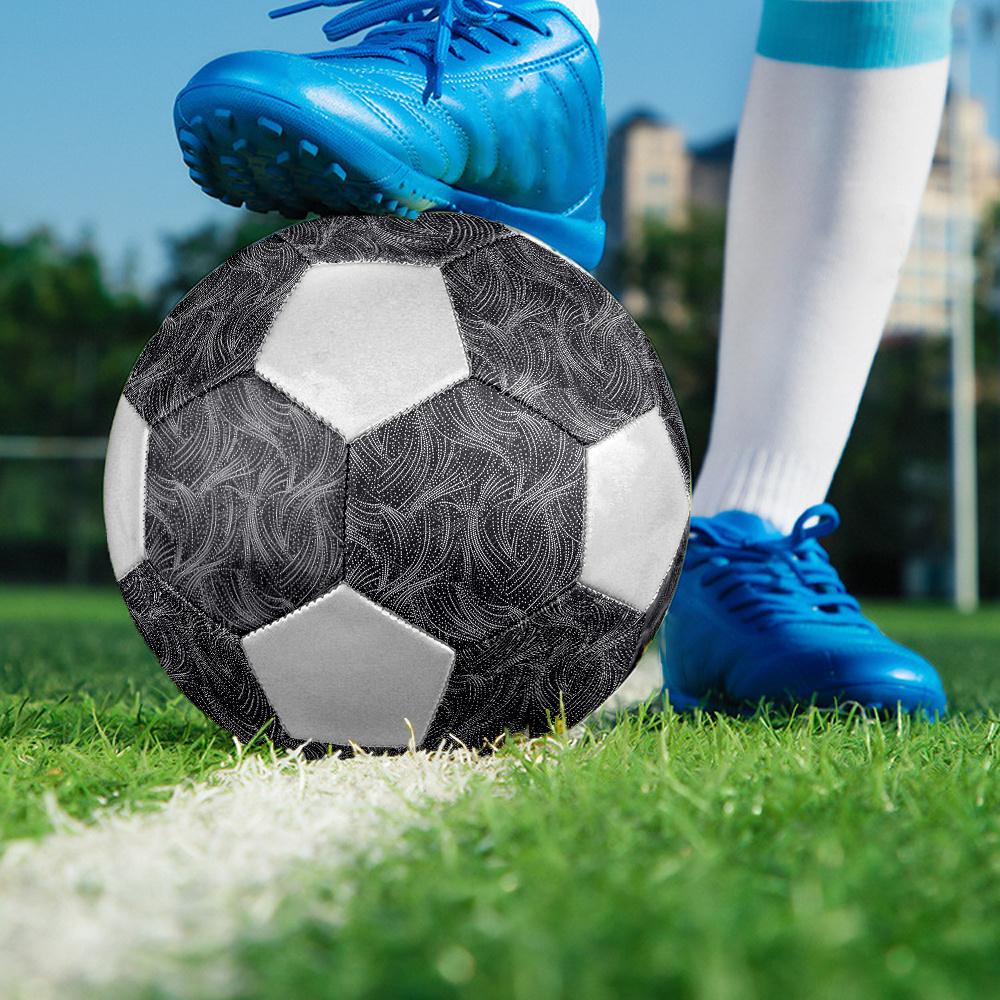 1pc Abstract Wave Durable Soccer Ball/Football, Size 5, Perfect for Training, Entertainment And Competition,Gift yy26060625