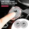 New Car One-Click Engine Start Stop Switch Button Cover Ignition Button Sticker For Peugeot 206 307 308 3008 207 208 407 508 106