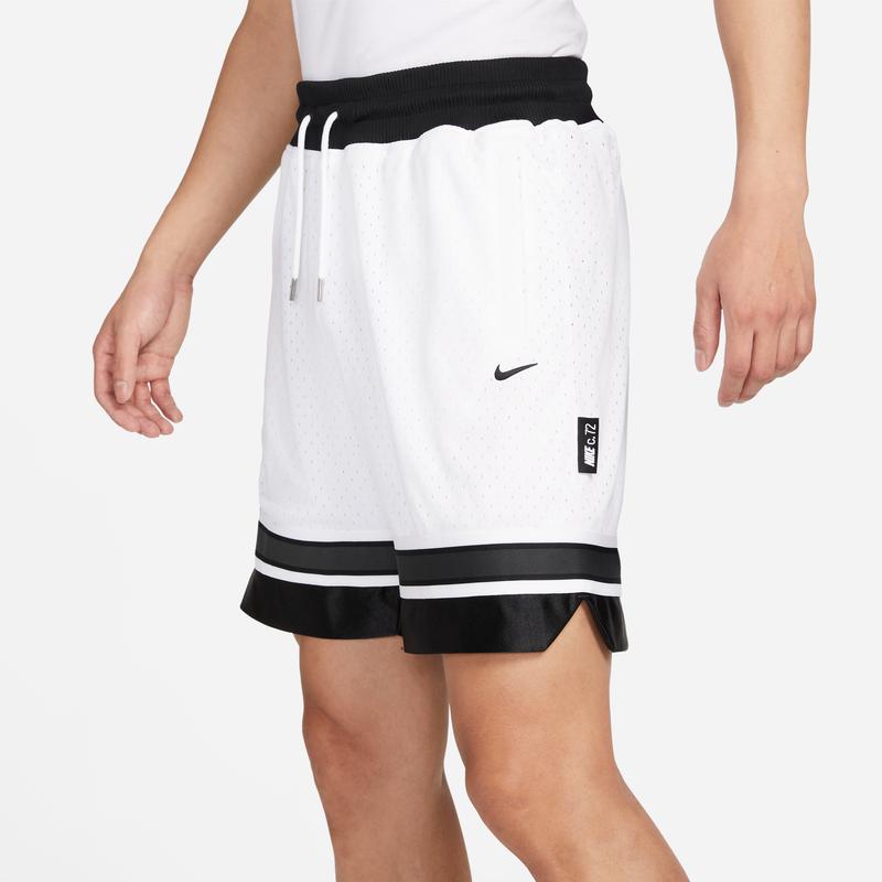 Nike Logo Color Block Straight Leg Retro Loose Basketball Pants Men Bottoms White Black DV9534-100