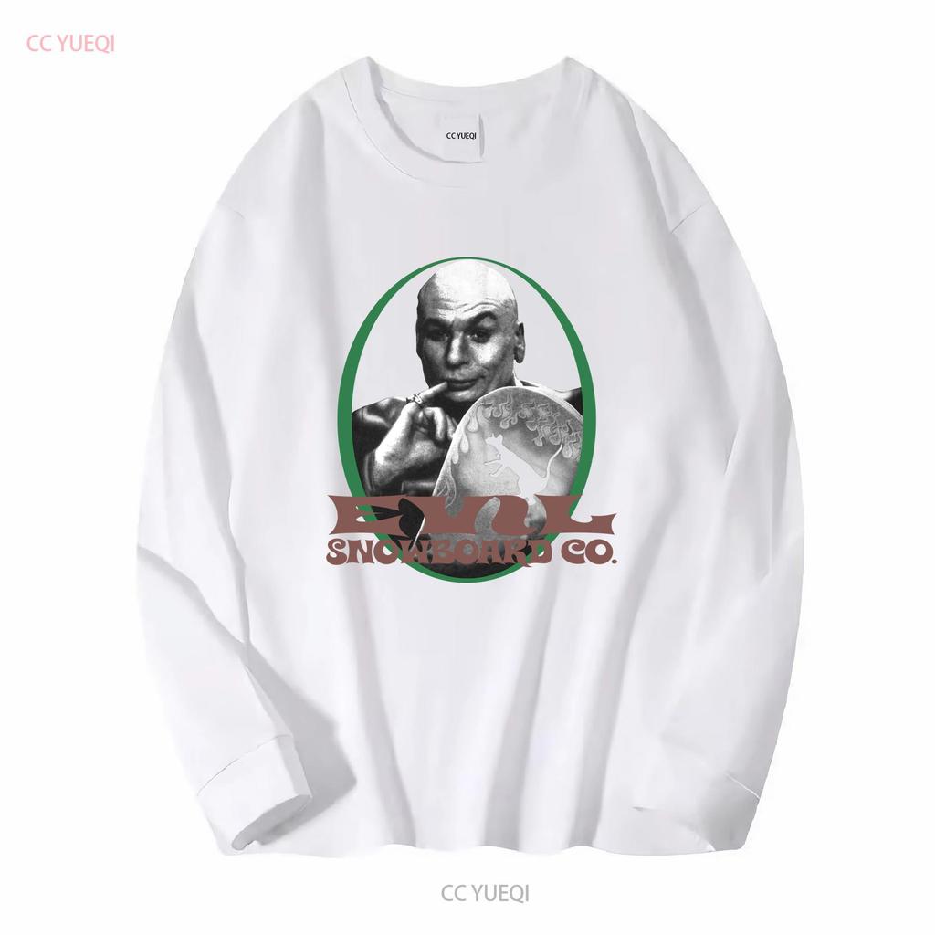Vintage 98er Austin Powers Film T-Shirt Schwarz Dr. Böse Snowboard vintage Gewaschen Leicht Bequemes Oberteil Für Den Alltag