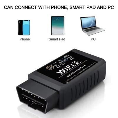 Прочный Пластиковый OBD2 Сканер Модель V1.5 Простое Управление ELM327 Сканер Версия WIFI Считыватель Кодов Ошибок Техническое Обслуживание Автомобиля